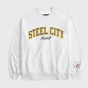 Brand New NFL Gray Crewneck Sweater Steel City